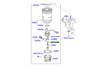 Joint torique No2 capteur présence eau sous filtre KDJ12