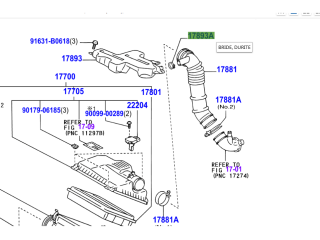 Petit collier sur durite accordéon admission KDJ120 KDJ125