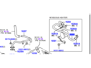 Durite liquide de refroidissement réchauffeur eau KDJ9