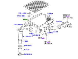 Joint triangulaire intercooler KDJ90 KDJ95