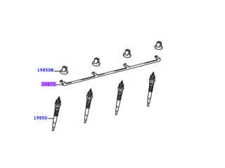 Rampe connecteur bougies préchauffage KDJ90 KDJ95