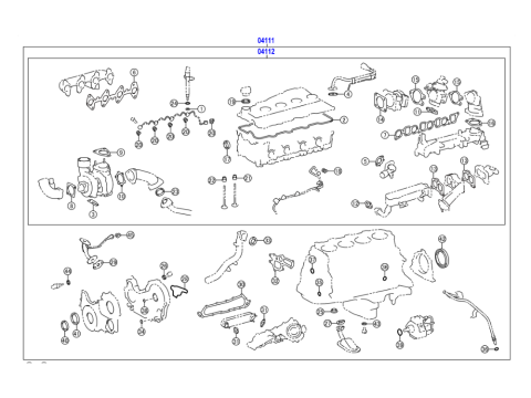 Pochette de joints moteur complète KDJ150 190cv