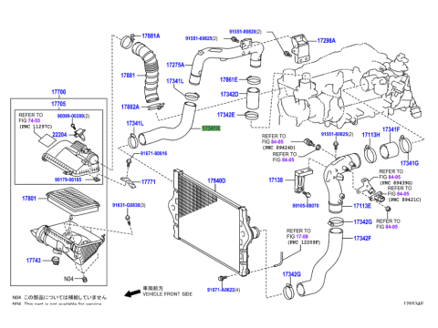 Flexible air No1 intercooler KDJ15
