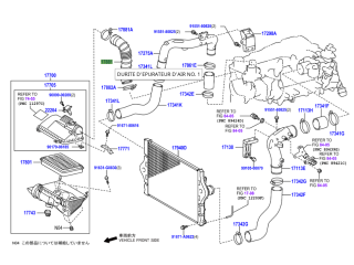 Durite accordéon entre boite à air et turbo KDJ15