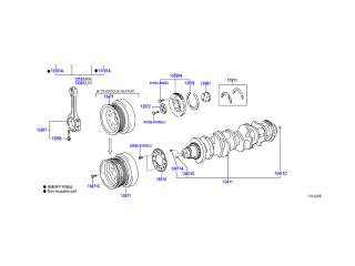 Poulie damper de vilebrequin VDJ200