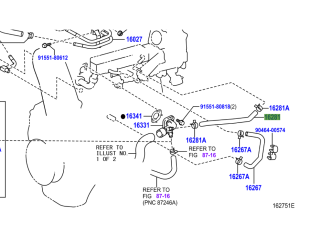 Durite entre arrivée eau sur bloc et refroidisseur EGR KDJ12 173cv