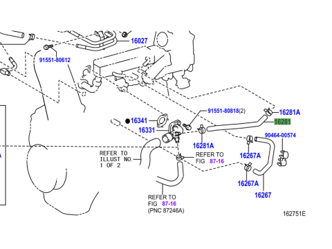 Durite entre arrivée eau sur bloc et refroidisseur EGR KDJ12 173cv