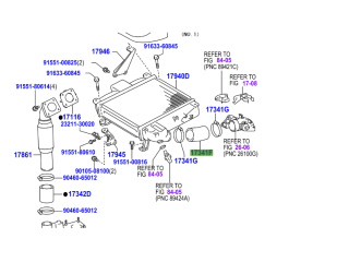Durite entrée air entre intercooler et admission KDJ12 166cv