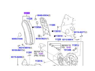 Carter avant plastique cache distribution KZJ7 KZJ9