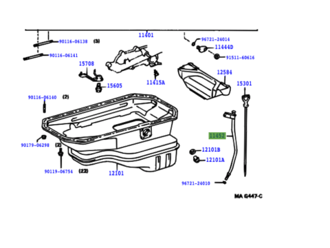 Guide de jauge de niveau d'huile KZJ70 KZJ73 4Runner 3.0TD