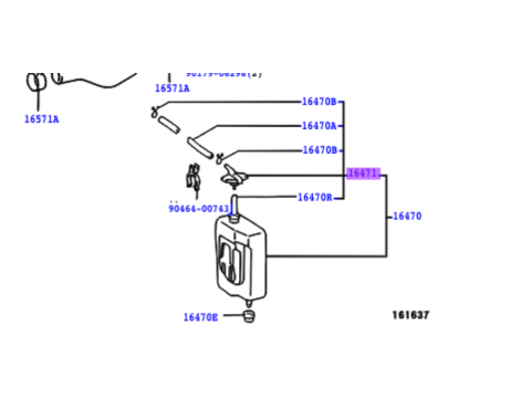 Bouchon avec tuyau de vase d'expansion KZJ9 KDJ9