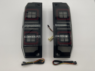 Feux arrière leds fumés pour Land Cruiser HZJ76 GRJ76 - La paire