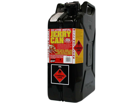Jerrycan carburant - métal noir - Format US 20L