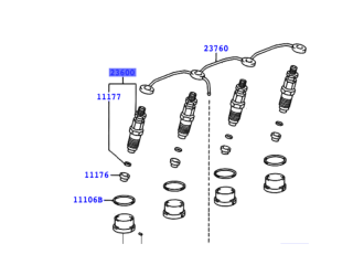 Injecteur NEUF Denso complet KZJ7 KZJ9