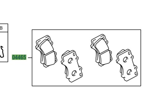 Plaquettes de frein avant Hilux GR