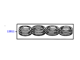 Jeu segments cote réparation 0.5 pour 4 pistons 1KZ-T KZJ7 KZJ9