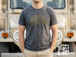 Tshirt homme BJ Dream Team Car anthracite chiné