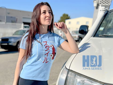 Tshirt femme HDJ100 Dream Team bleu ciel