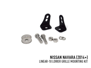 Kit seul Lazer Nissan Navara (2014-2021) - Lower Grille Mounting Kit (For Linear-18)