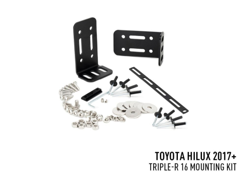 Kit seul Lazer Toyota Hilux (2017-2020) - Lower Grille Mounting Kit (For Triple-R 16)