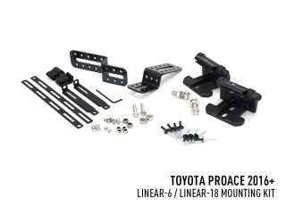 Kit seul Lazer Toyota Proace (2016-2023) - Bumper Beam Mounting Kit pour Linear-6 / Linear-18