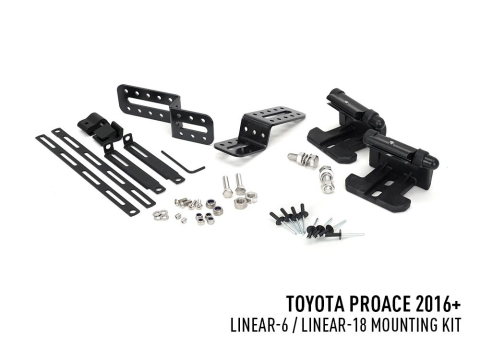 Kit seul Lazer Toyota Proace (2016-2023) - Bumper Beam Mounting Kit pour Linear-6 / Linear-18