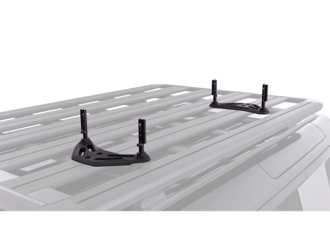 Supports plats galerie Rhino Rack pour Plaques à sable Maxtrax avec Zwiflock