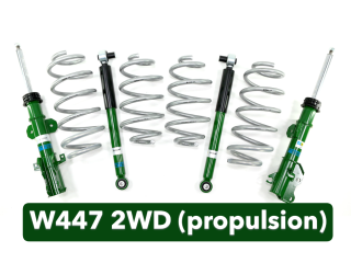Kit de suspension complet surélevé pour Mercedes Classe V W447 2 roues motrices